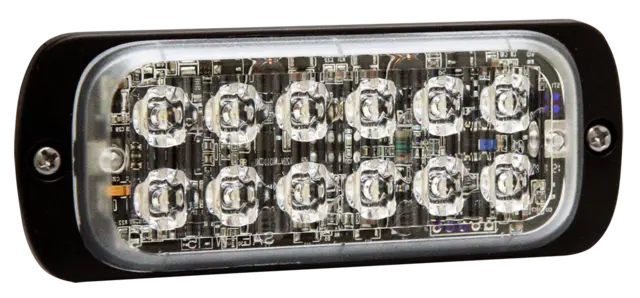 JULUEN ST26 12-LED varsellys flat klart glass dobbel 
