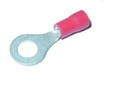 Isolert kabelsko 100 pk, Rød 4mm Hull