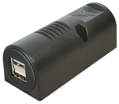 USB ontakt dobbel 12/24V