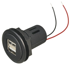 Usb dobbel kontakt innbygging