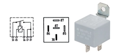 Lysrele 12V/30A 2x87 med diode