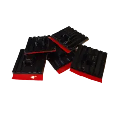 Buntebåndfeste 4,8mm 28x28mm sort plast flexibel (151-02219 )