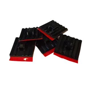 Buntebåndfeste 4,8mm 28x28mm sort plast flexibel (151-02219 )
