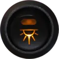 Bryter belyst symbol 12V fjærbelastet