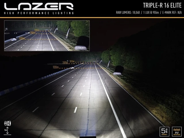 LAZER LED-bar Elite 765mm, 16 LED fjernlys 