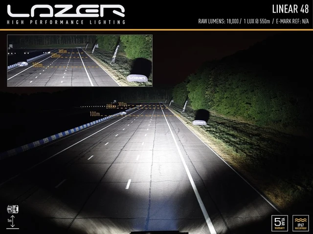 LAZER LED-bar Combo 1282mm, 48 LED fjernlys 
