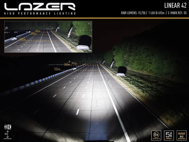 LAZER LED-bar Combo 1132mm, 42 LED fjernlys 