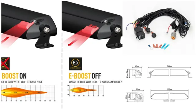 LAZER LED-bar Elite 532mm, fjernlys m/adaptiv sensor 