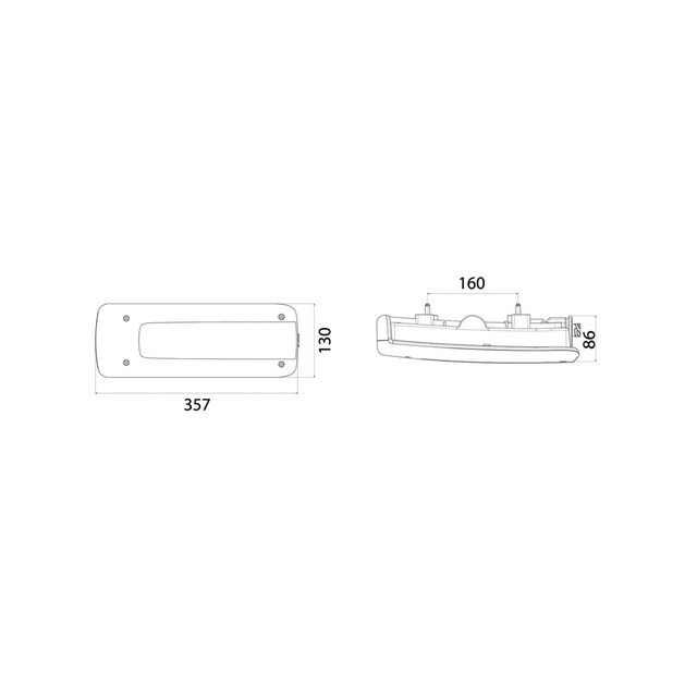 VIGNAL baklys LC10 LED Volvo FM venstre 