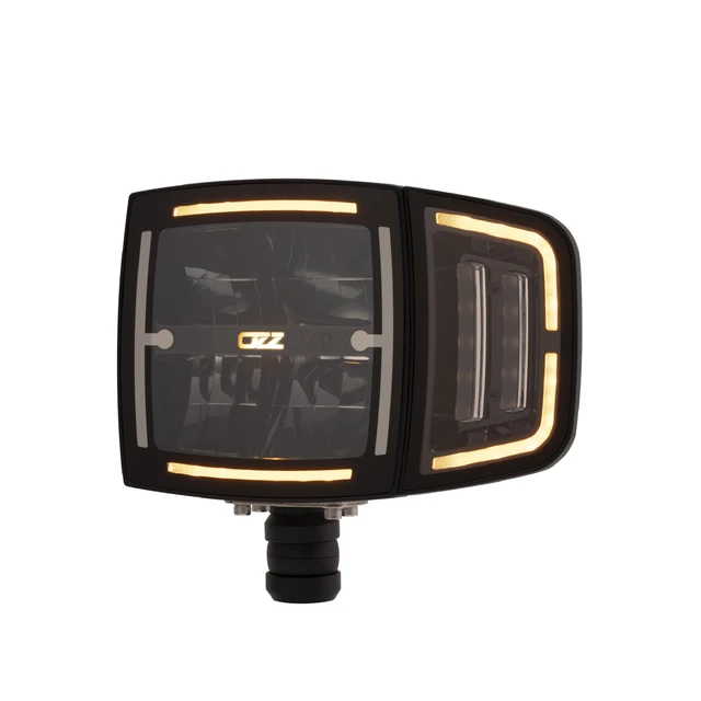 OZZ XH1 brøytelys H/V 150x150/215mm 4 LED, nærlys og fjernlys m/varme 