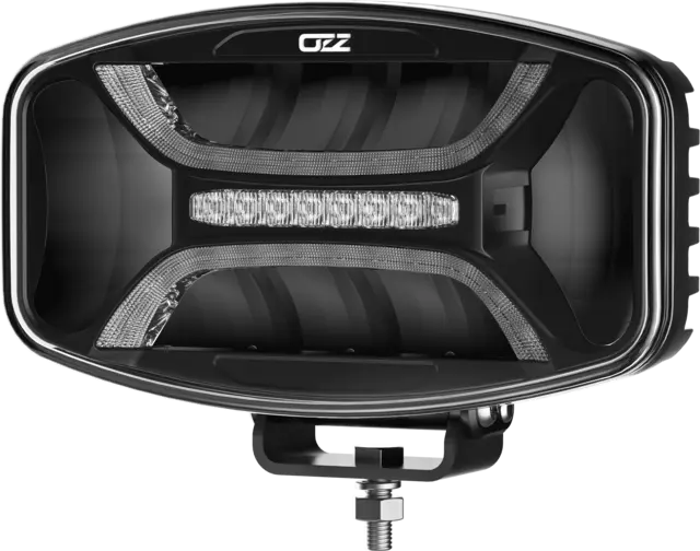 OZZ XO1 P fjernlys Sort 245mm oval, 8 LED, m/varsellys R65, 8160 lm 