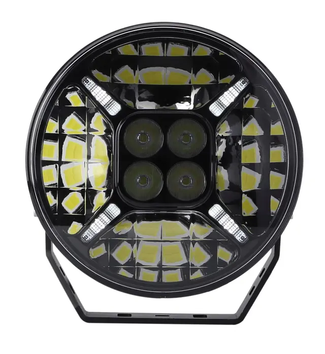 BRIODLIGHTS LED fjernlys 9" 8 LED m/ parklys 12000 lumen 