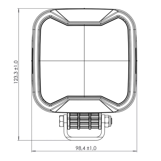 TYRI S1 LED arbeidslys Symmetrisk 12V 