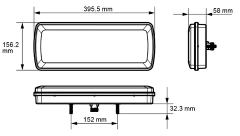 LUCIDITY Baklampe 24V LED høyre 