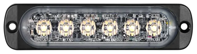 JULUEN ST6 6-LED varsellys flat klart glass 