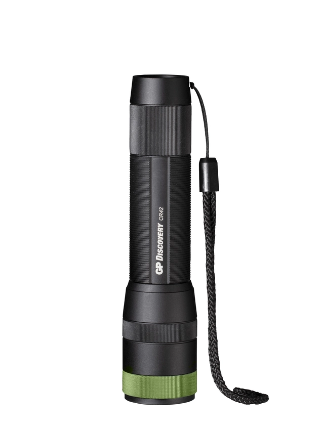 Lommelykt GP Discovery CR42 LED 1000 lumen oppladbar 