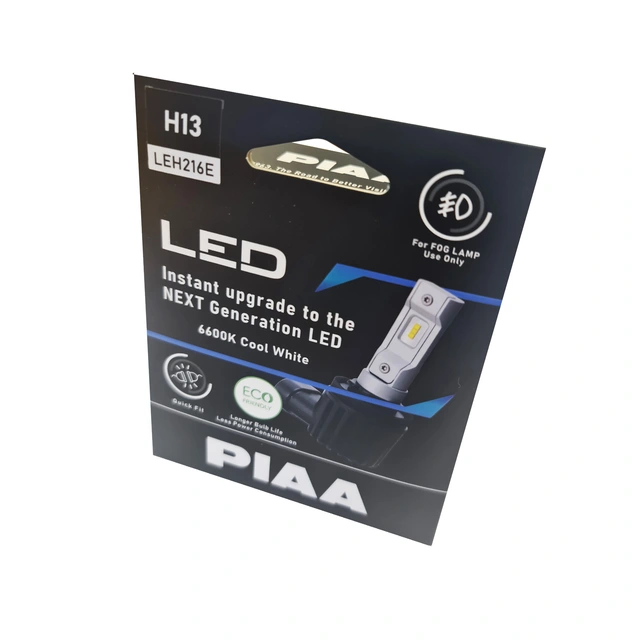 PIAA | H13 Tåkelys LED ombygnings Kit m/ integr. CAN-bus motstand 6600K 12V 