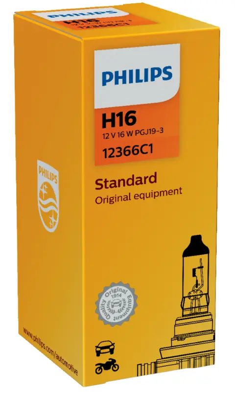 PHILIPS lyspære H16 19W 12V 