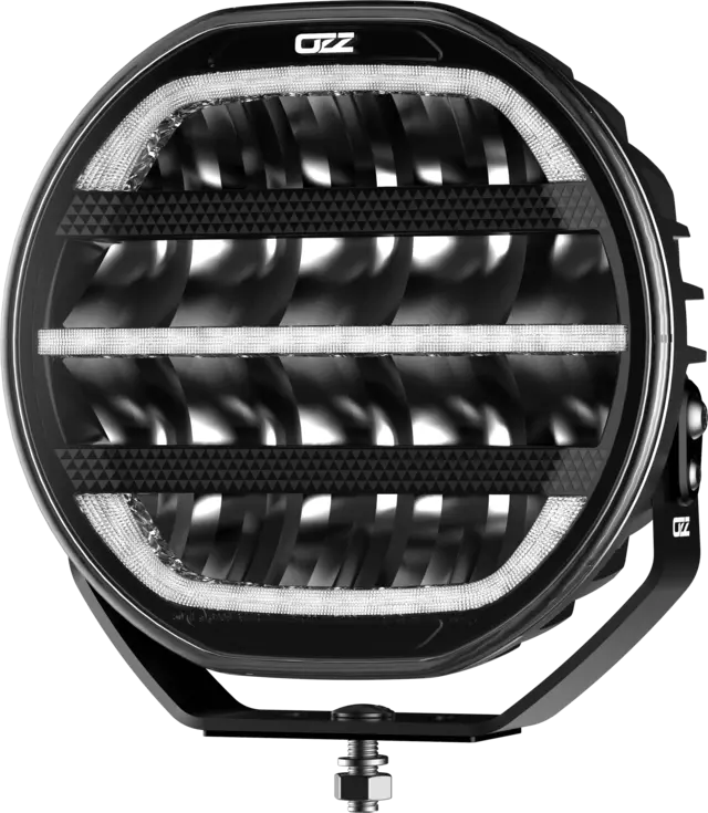 OZZ XR2 P9" fjernlys Sort 16 LED, m/parklys, 15000 lumen 