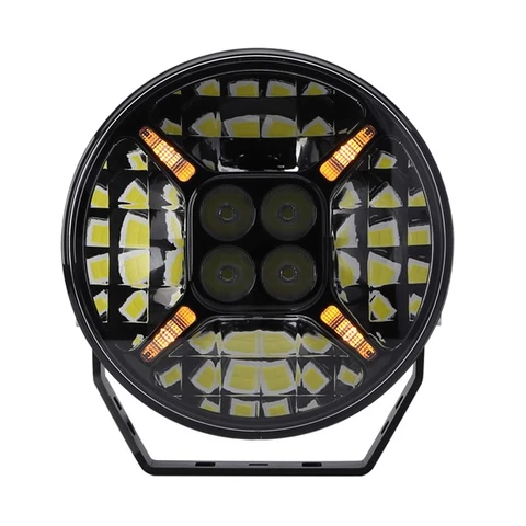 BRIODLIGHTS LED fjernlys 9" 8 LED m/ parklys 12000 lumen 