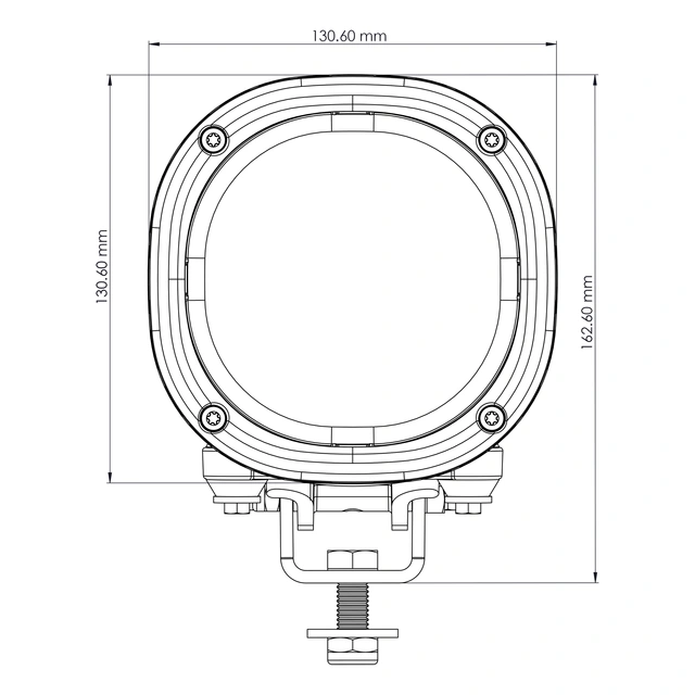 TYRI 1313 LED arbeidslys Symmetrisk 12/24V 