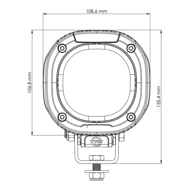 TYRI 1010 LED arbeidslys Symmetrisk 24V 