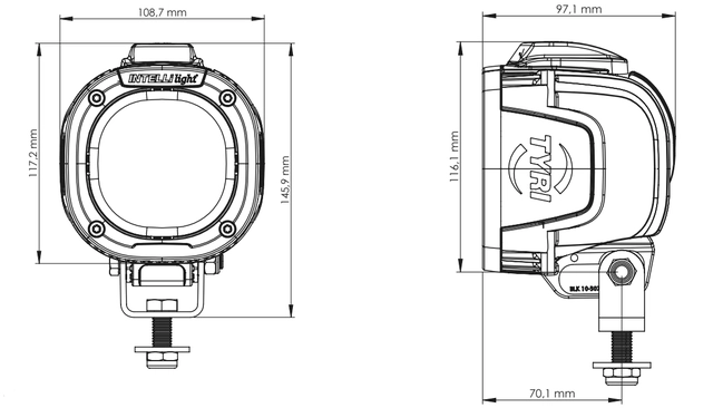 TYRI Intellilight LED arbeidslys Symmetrisk 