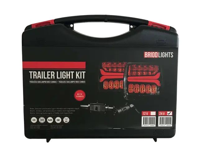 BRIODLIGHTS baklys sett trådløst magnet CAN-bus 12V 