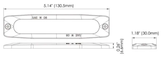 JULUEN LP6 6-LED varsellys R65 6,6 mm tykk 