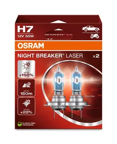 OSRAM H7 55W 12V PX26D Osram Night Breaker Laser +150%