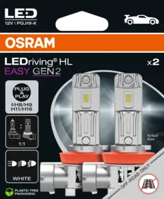 OSRAM H8/H9/H11/H16 26W 12V 2000lm 6500K Osram LEDriving HL Easy