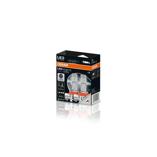 OSRAM H8/H9/H11/H16 26W 12V 2000lm 6500K Osram LEDriving HL Easy 