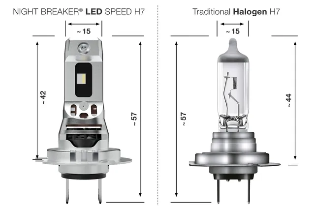 OSRAM H7 16W 12V 1550lm 6000K Osram LEDriving Night Breaker SPEED+450% 