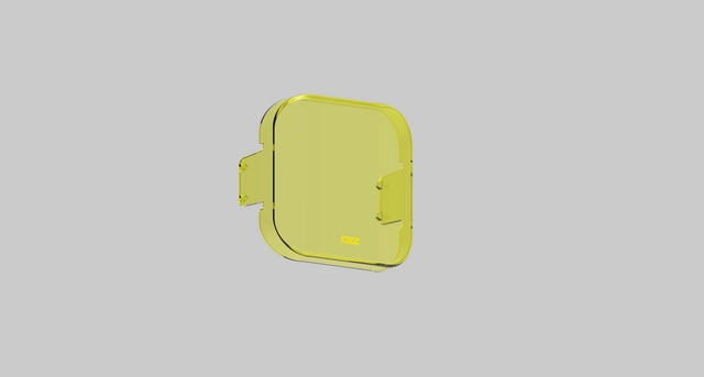 OZZ SQR 5" gult deksel for 88116/117/509 