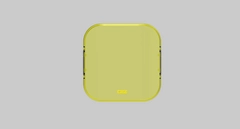 OZZ SQR 5" gult deksel for 88116/117/509