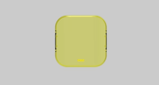 OZZ SQR 5" gult deksel for 88116/117/509