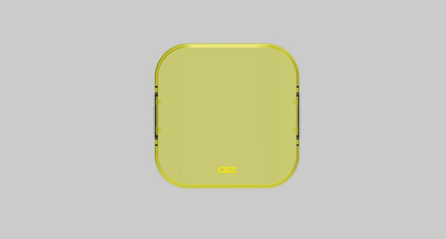OZZ SQR 5" gult deksel for 88116/117/509 