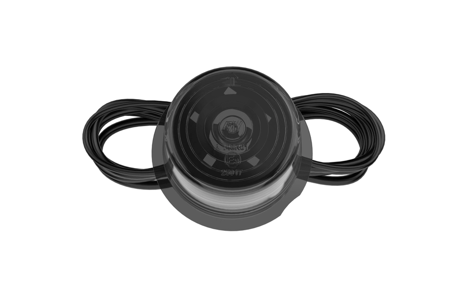 RAW mark.lys innsats rød sotet 5m kabel, E-godkjent, IP67