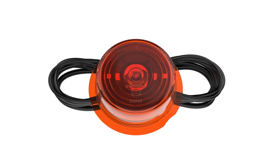 RAW mark.lys innsats oransje 5-LED 5m kabel, E-godkjent, IP67